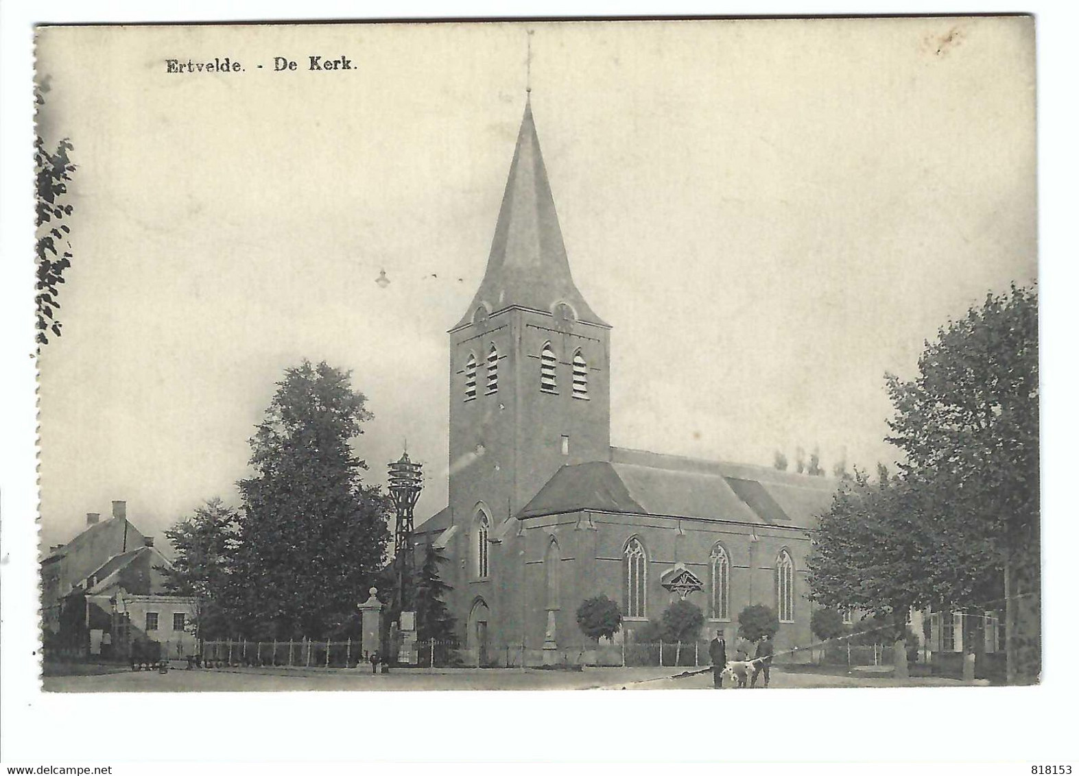 Ertvelde  -  De Kerk  1923 - Evergem