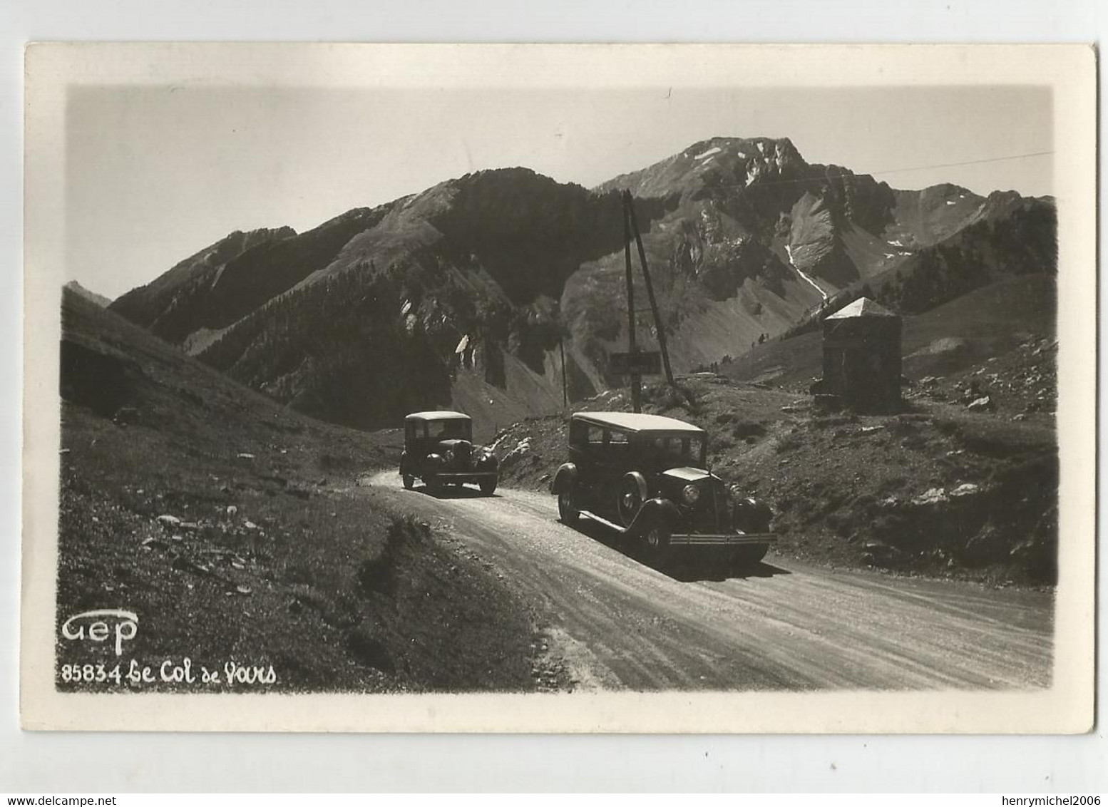 05 Hautes Alpes Le Col De Vars Auto Voiture Sur La Route , Gep 8583.4 - Autres & Non Classés