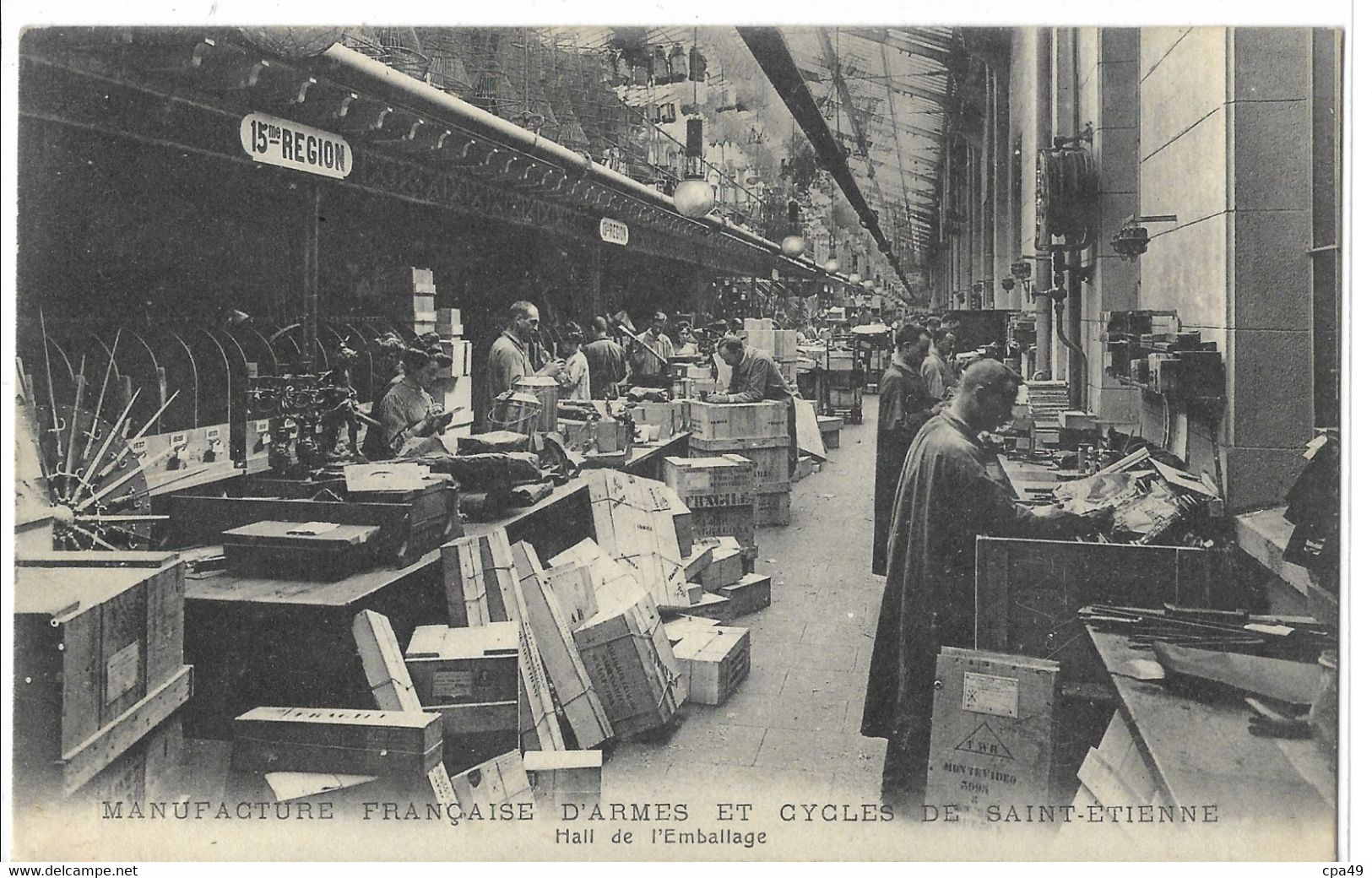 42  MANUFACTURE  FRANCAISE  D' ARMES  ET  CYCLES  DE   ST - ETIENNE  HALL  DE  L' EMBALLAGE - Saint Etienne