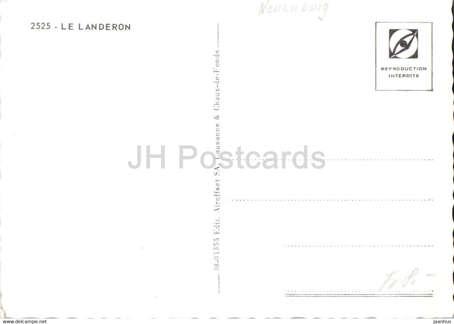Le Landeron - 2525 - Old Postcard - Switzerland - Unused - Le Landeron
