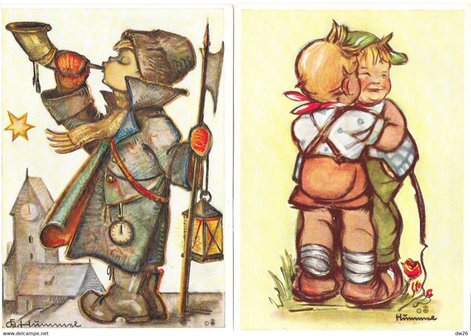 Lot De 5 Cartes: Illustrations, Illustrateur Hummel - Ars Sacra Josef Müller - Hummel