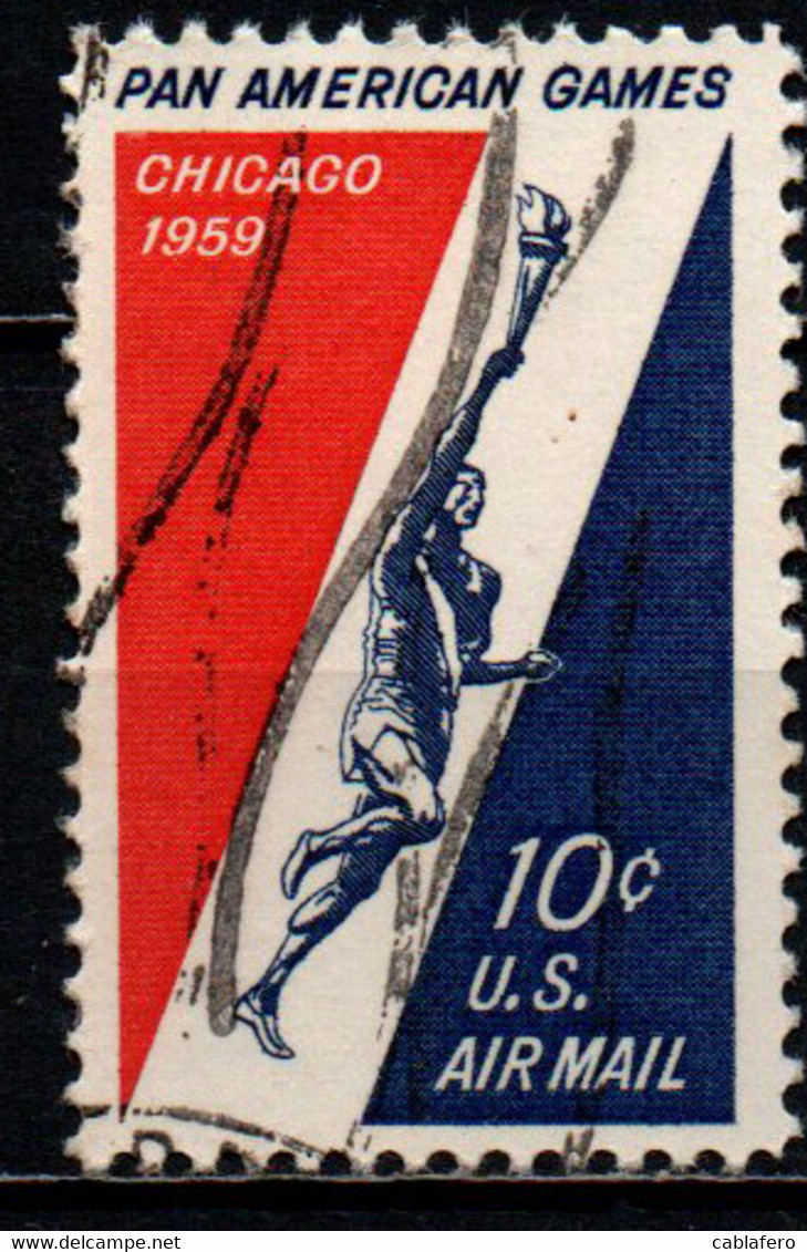 STATI UNITI - 1959 - 3rd Pan American Games, Chicago - USATO - 2a. 1941-1960 Oblitérés