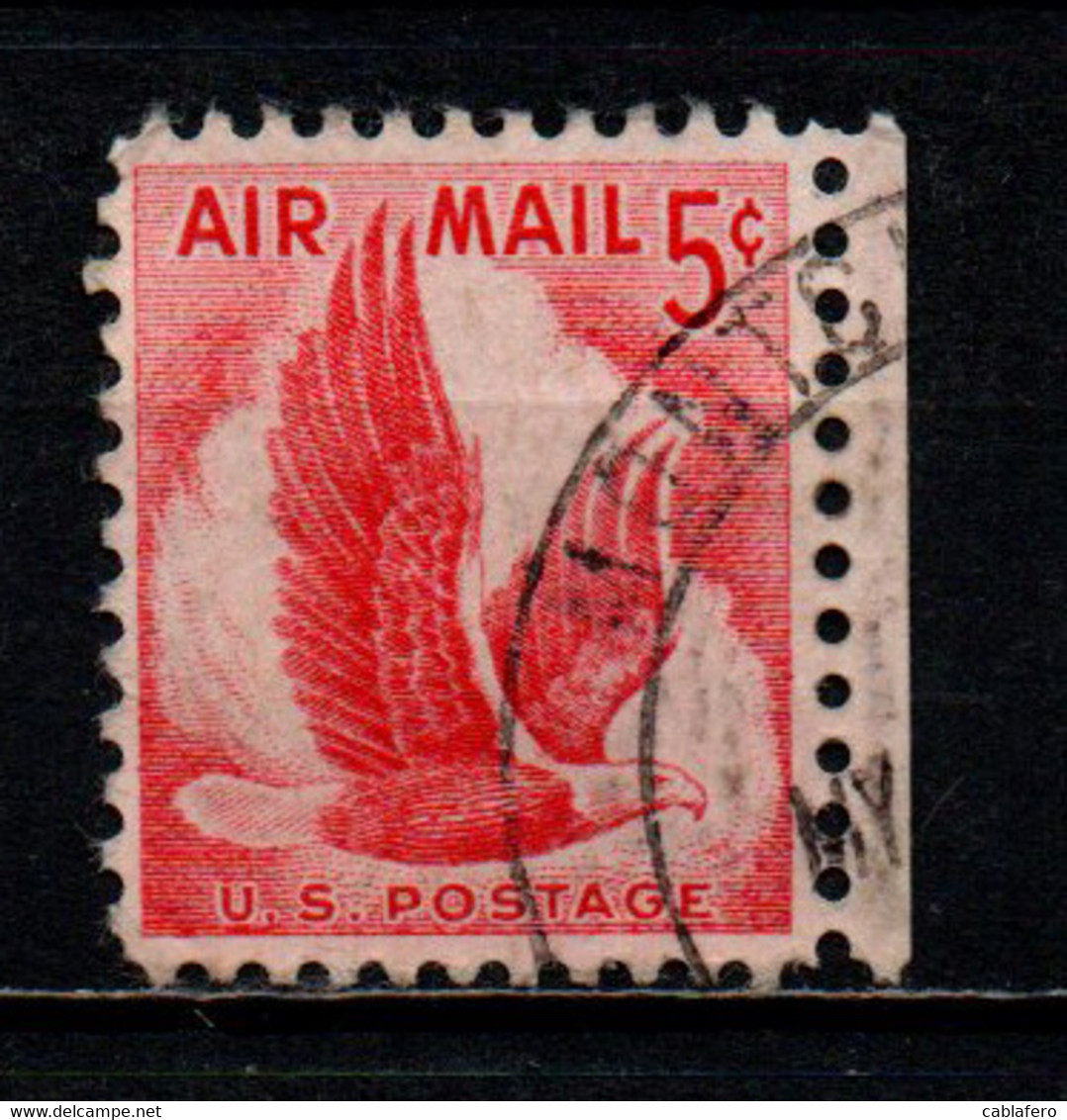 STATI UNITI - 1958 - Eagle In Flight - For Domestic Post Cards - USATO - 2a. 1941-1960 Usados