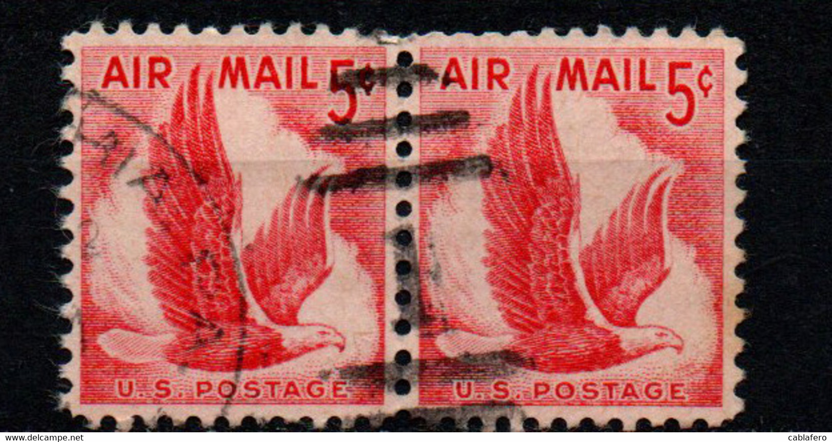 STATI UNITI - 1958 - Eagle In Flight - For Domestic Post Cards - USATI - 2a. 1941-1960 Usados