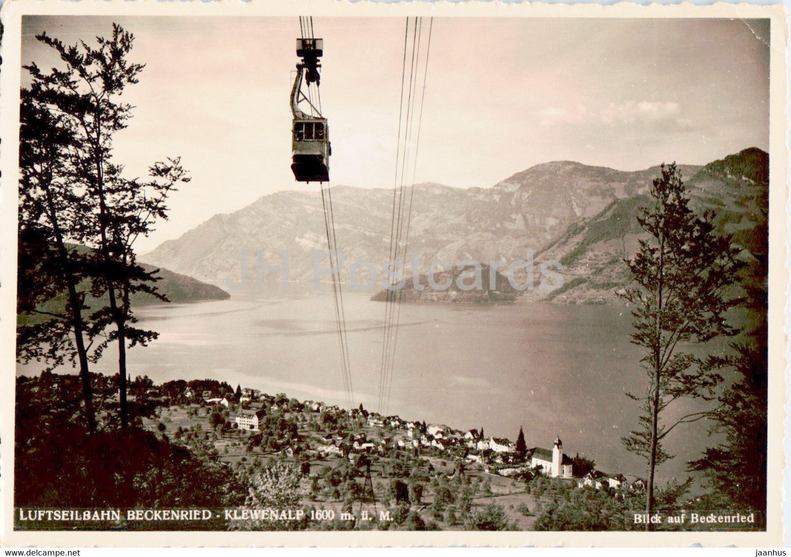 Luftseilbahn Beckenried Klewenalp 1600 M - Cable Car - 3397 - Old Postcard - Switzerland - Unused - Beckenried