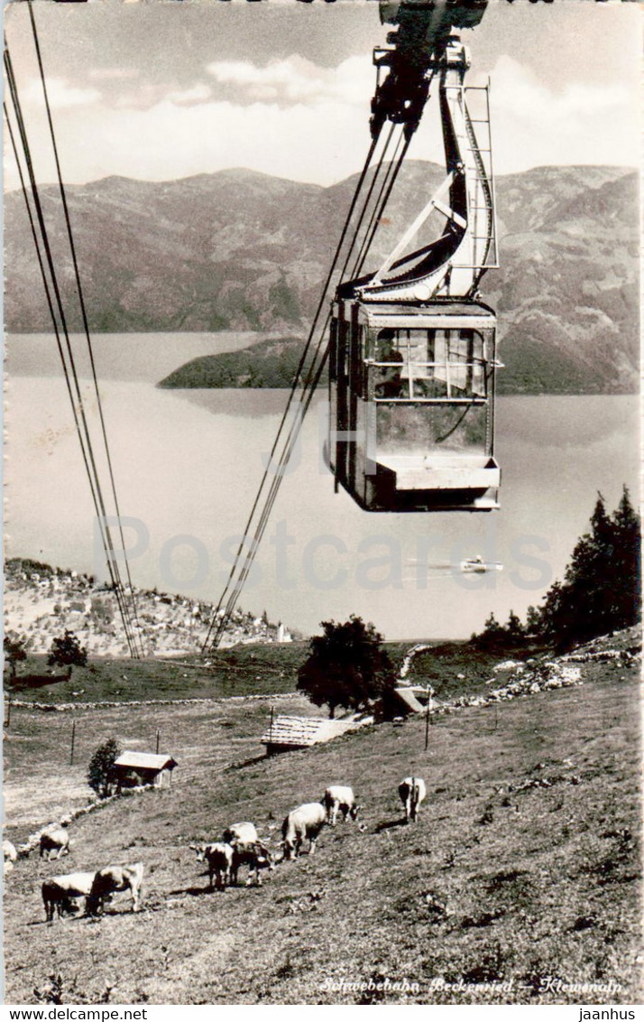 Schwebebahn Beckenried - Klewenalp - Cable Car - 8958 - Old Postcard - 1953 - Switzerland - Used - Beckenried