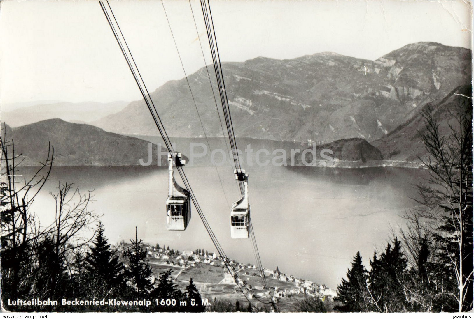 Luftseilbahn Beckenried - Klewenalp 1600 M - Cable Car - 4550 - Old Postcard - 1959 - Switzerland - Used - Beckenried