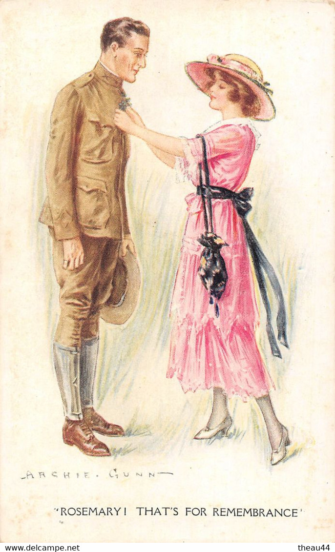 ¤¤  -  Illustrateur " Archie GUNN "  -  Soldat Américain   -  Rosemary ! That's For Remembrance     -  ¤¤ - Gunn