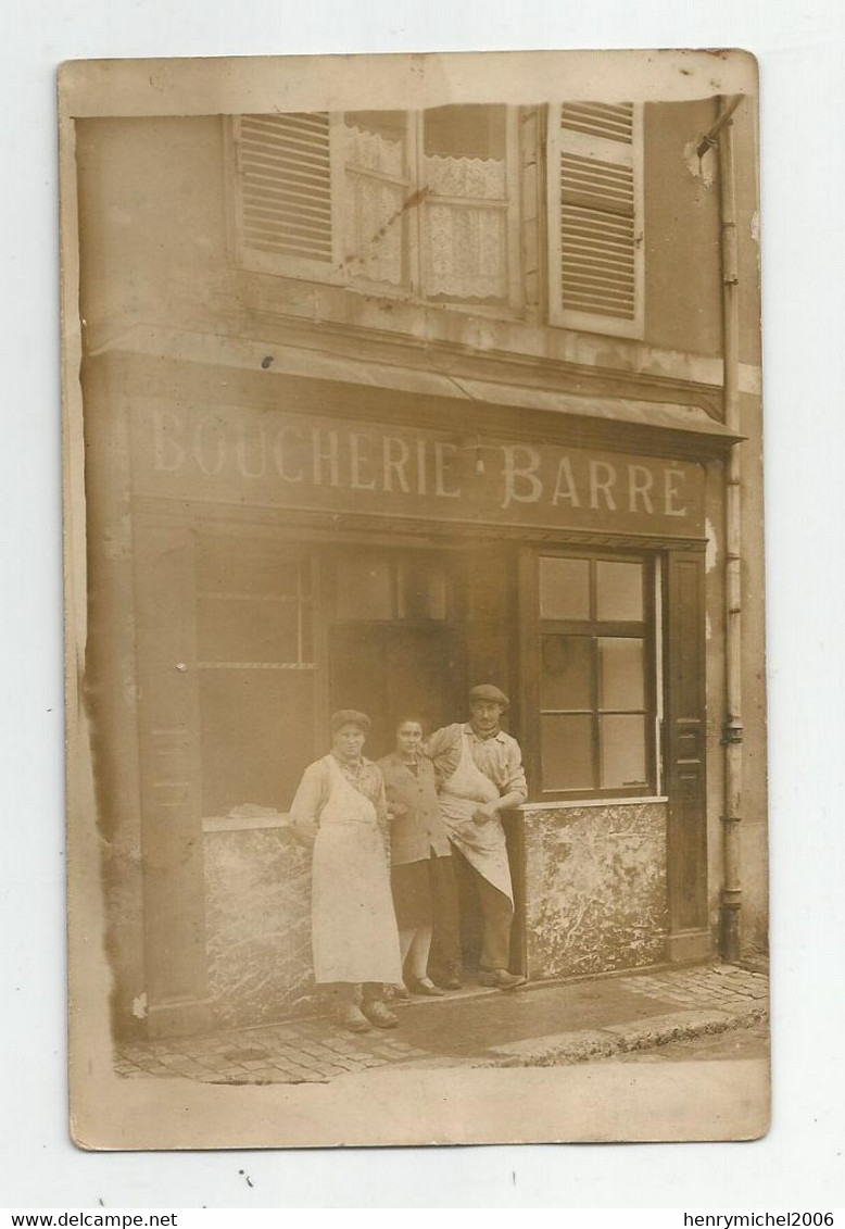 35 La Guerche De Bretagne Carte Photo Boucherie Animée - La Guerche-de-Bretagne