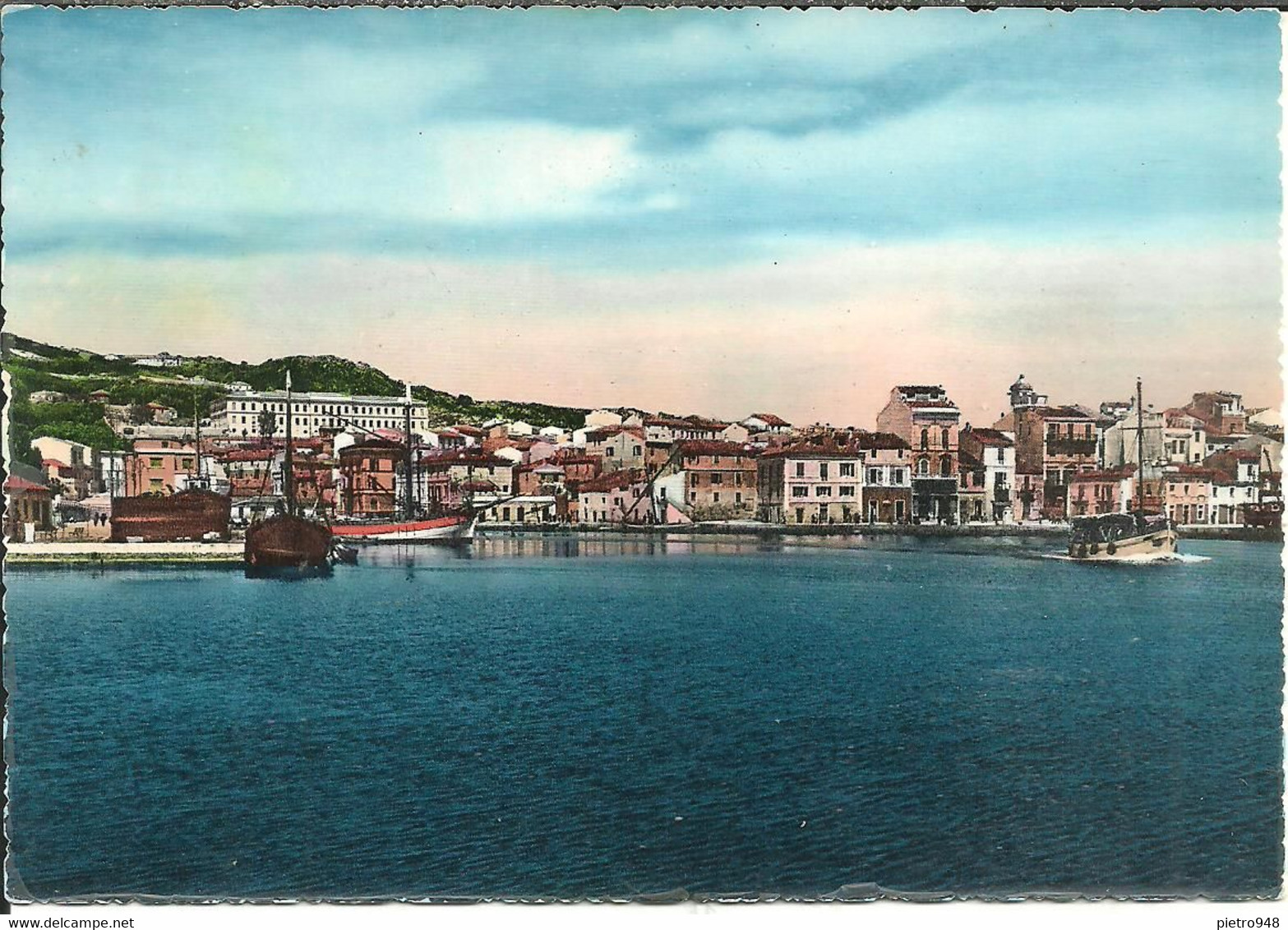 La Maddalena (Olbia) Panorama Dal Mare, View Seen From The Sea, Vue De La Mer - Olbia