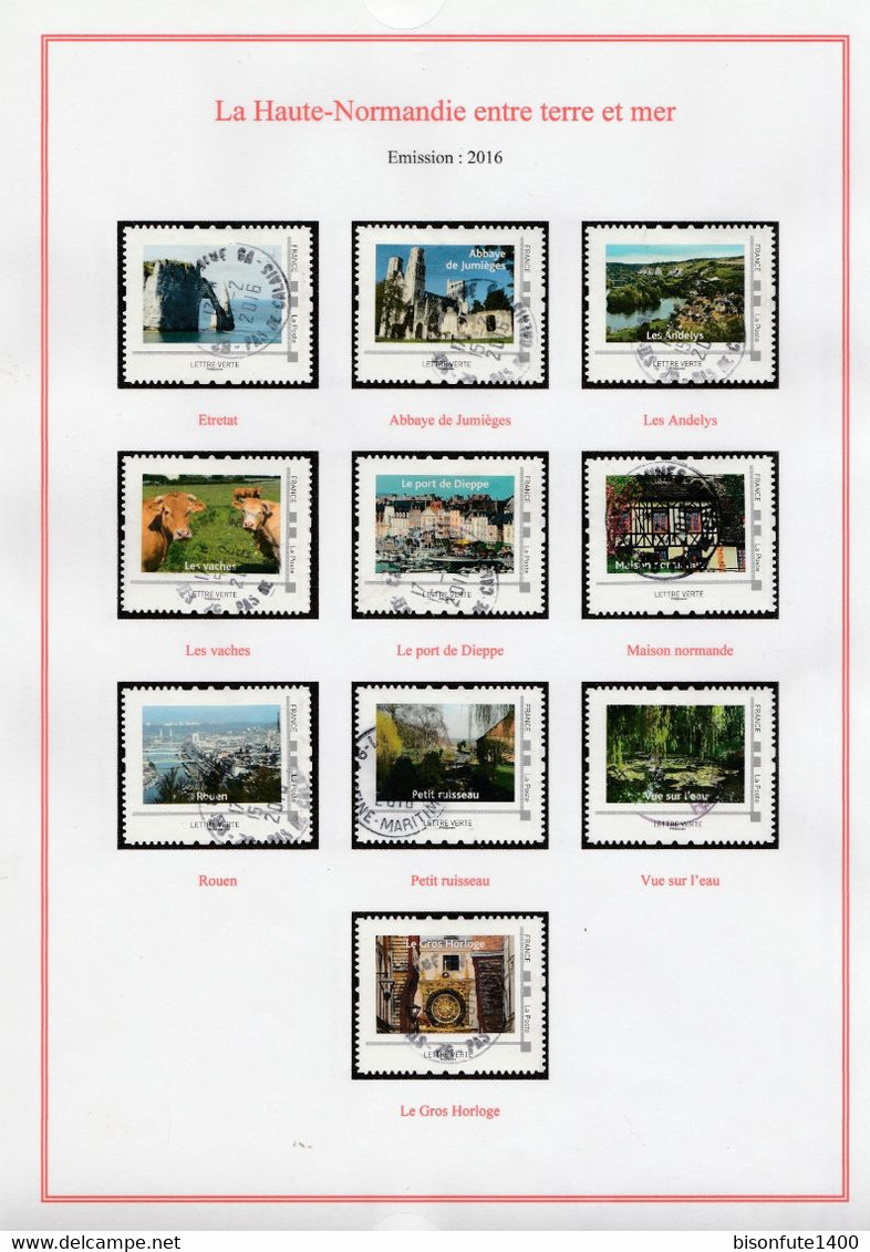 Série Complète Collector 2016 : La Haute-Normandie Entre Terre Et Mer, Vendue Avec Sa Feuille De Présent. (*) ( V Ph ). - Collectors