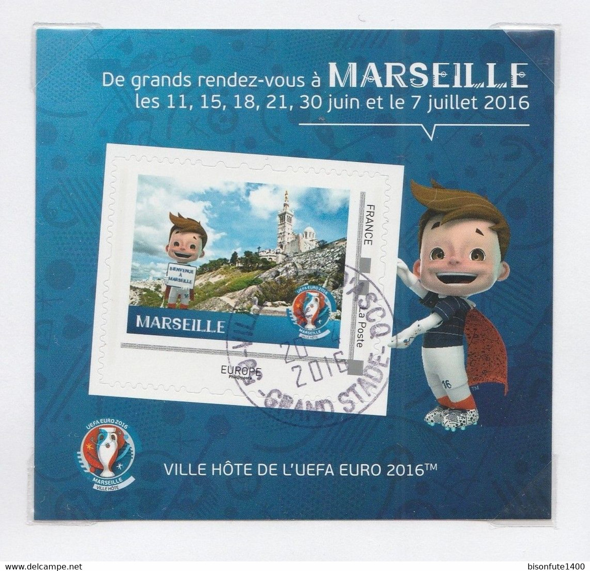 Série complète Collector 2016 : Villes et Sites hôtes pour l'UEFA EURO 2016, vendue avec sa feuille de présent ( V ph ).