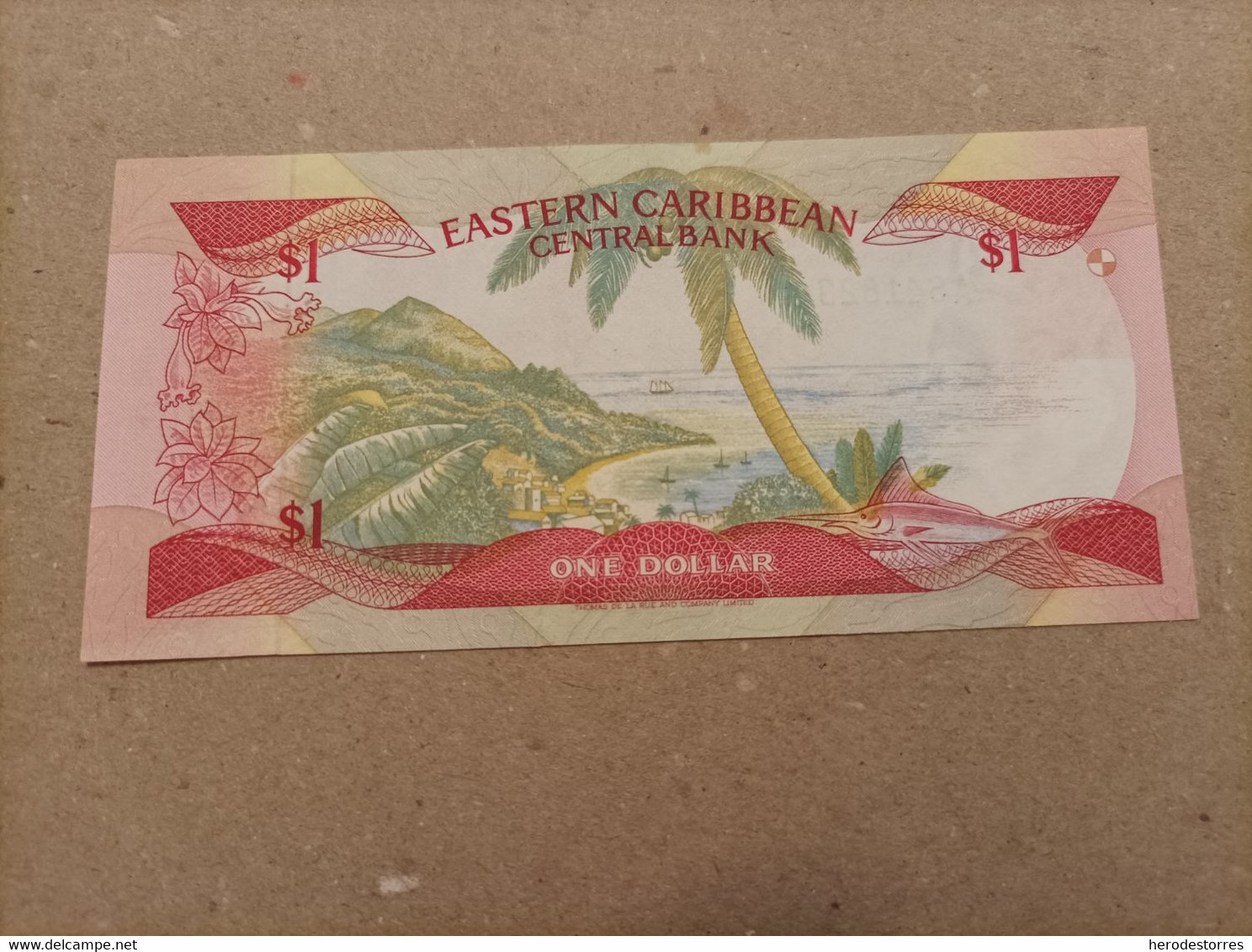 Billete De Los Estados Del Caribe De 1 Dolar, UNC - East Carribeans