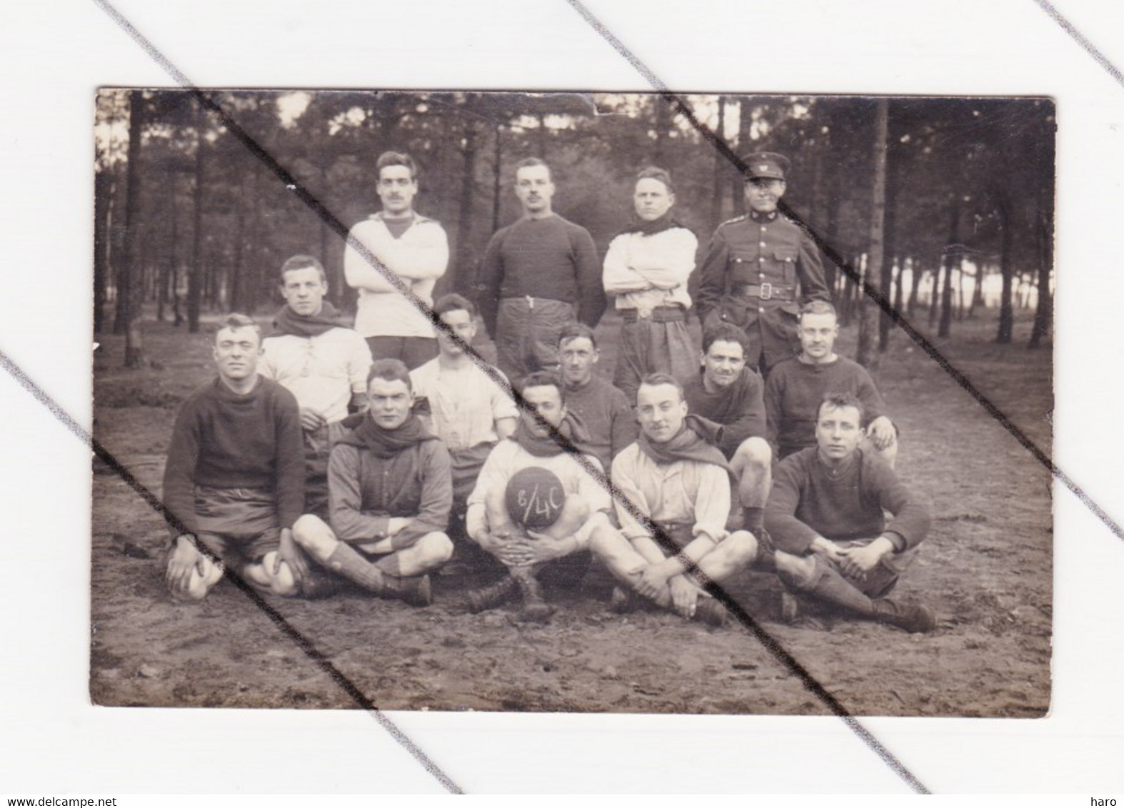 BEVERLOO - Carte Photo - Armée Belge - Equipe De Football à Bourg Léopold (B314) - Guerre 1939-45