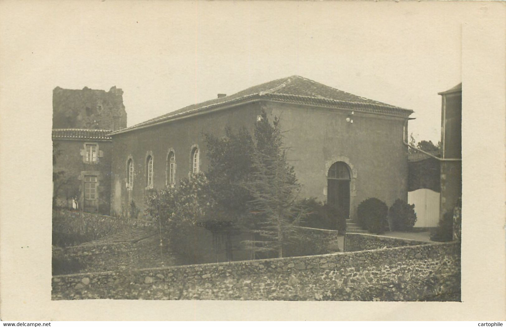 85 - POUZAUGES - Rare Carte Photo Du Centenaire Du Temple Protestant En 1923 - Pouzauges