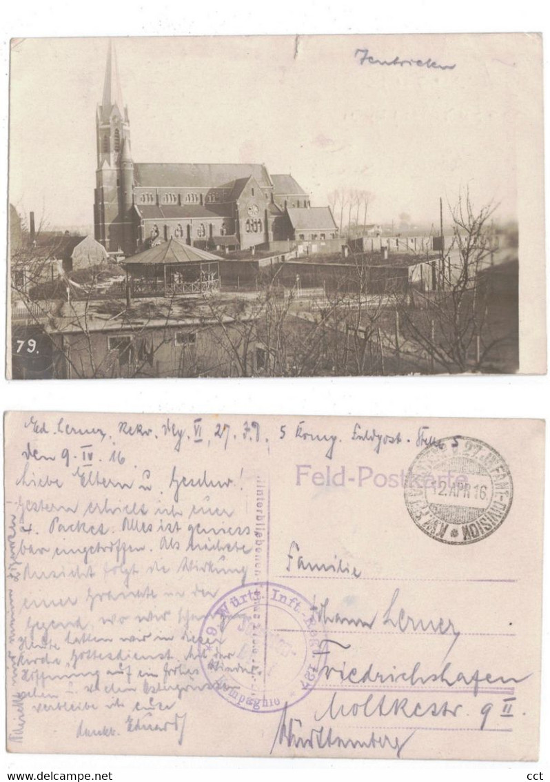 Tenbrielen  Ten Brielen  Comines-Warneton  CARTE PHOTO  Durant La Première Guerre Mondiale  FELDPOST - Comines-Warneton - Komen-Waasten