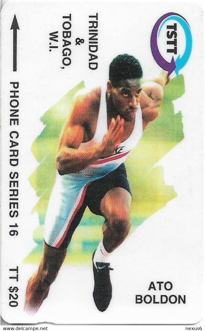 Trinidad & Tobago - TSTT (GPT) - Ato Boldon - 179CTTB (Crossed Ø), 1997, 350.000ex, Used - Trinidad & Tobago