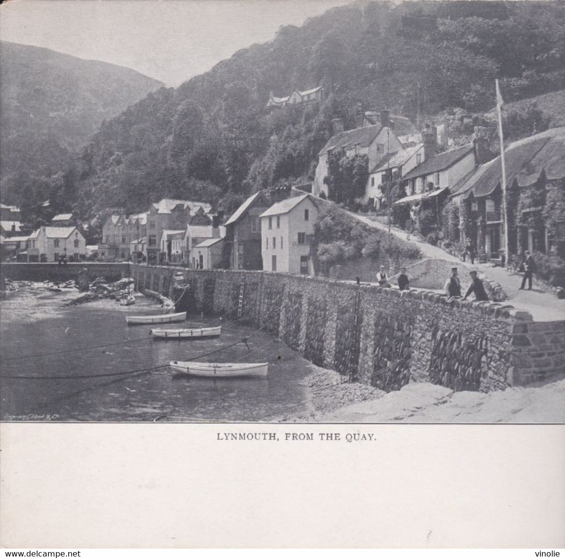 PIE-GF-Th.Mu-22-1125 : MAMMOTH POST CARD.  LYNMOUTH FROM THE QUAI - Lynmouth & Lynton