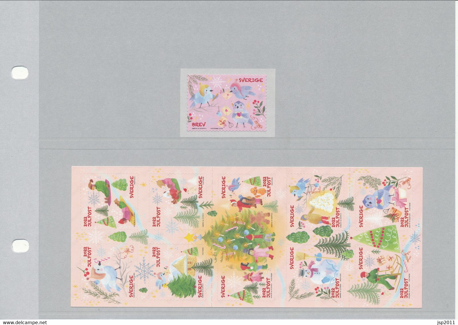 Sweden 2022. Facit # 3444-3454. Christmas Post. Complete Set Of 11. See Description. MNH(**) - Unused Stamps