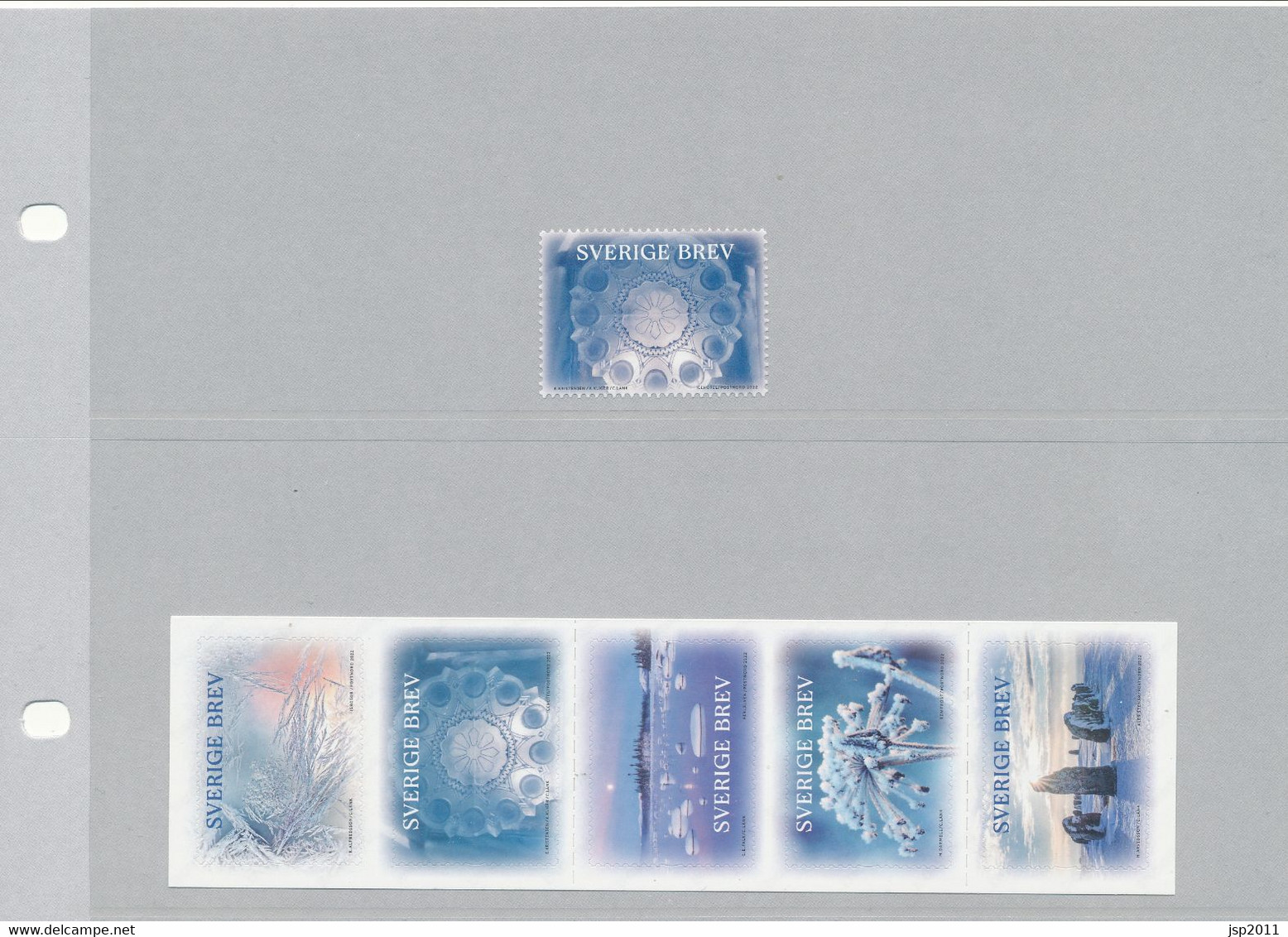 Sweden 2022. Facit # 3455-3459. Winter Magic. Complete Set Of 6. See Description. MNH(**) - Unused Stamps