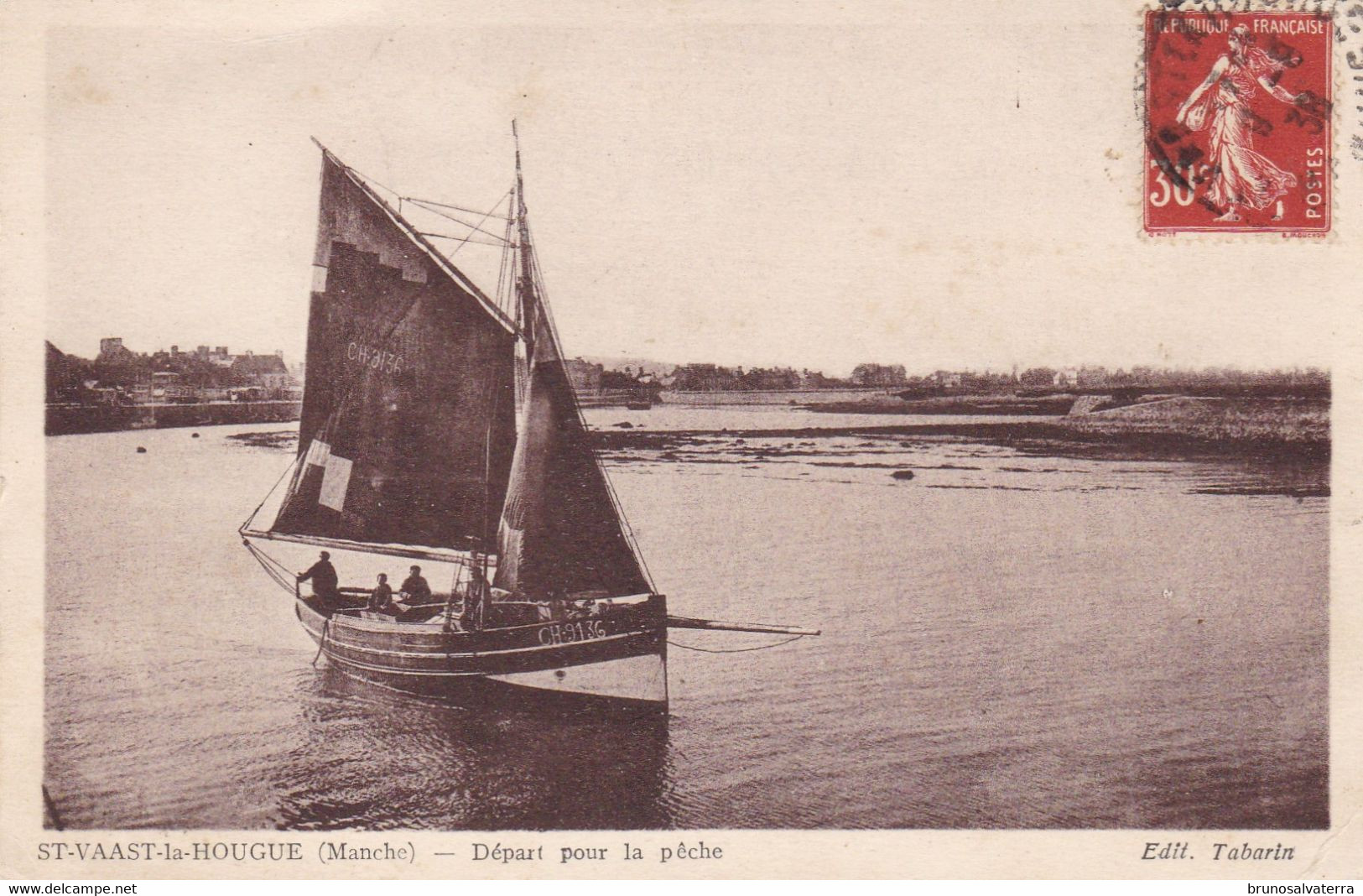 SAINT-VAAST LA HOUGUE - Départ Pour La Pêche - Saint Vaast La Hougue