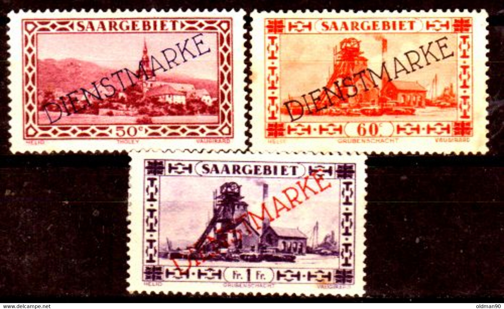 Sarre-233- Original Values Issued In 1927 (++) MNH - Quality In Your Opinion. - Luftpost