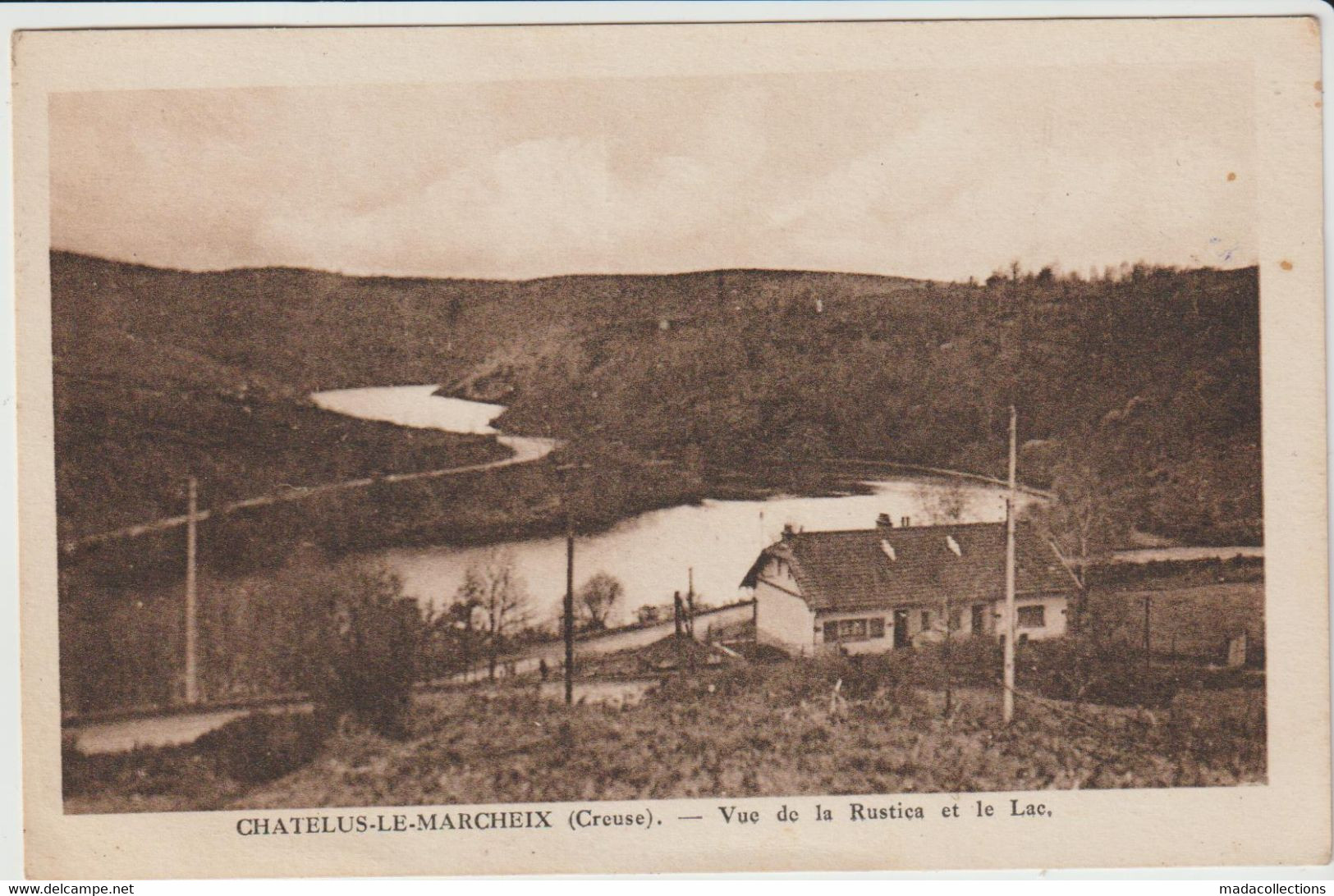 Chatelus Le Marcheix  (23- Creuse) Vue De La Rustica Et Le Lac - Chatelus Malvaleix