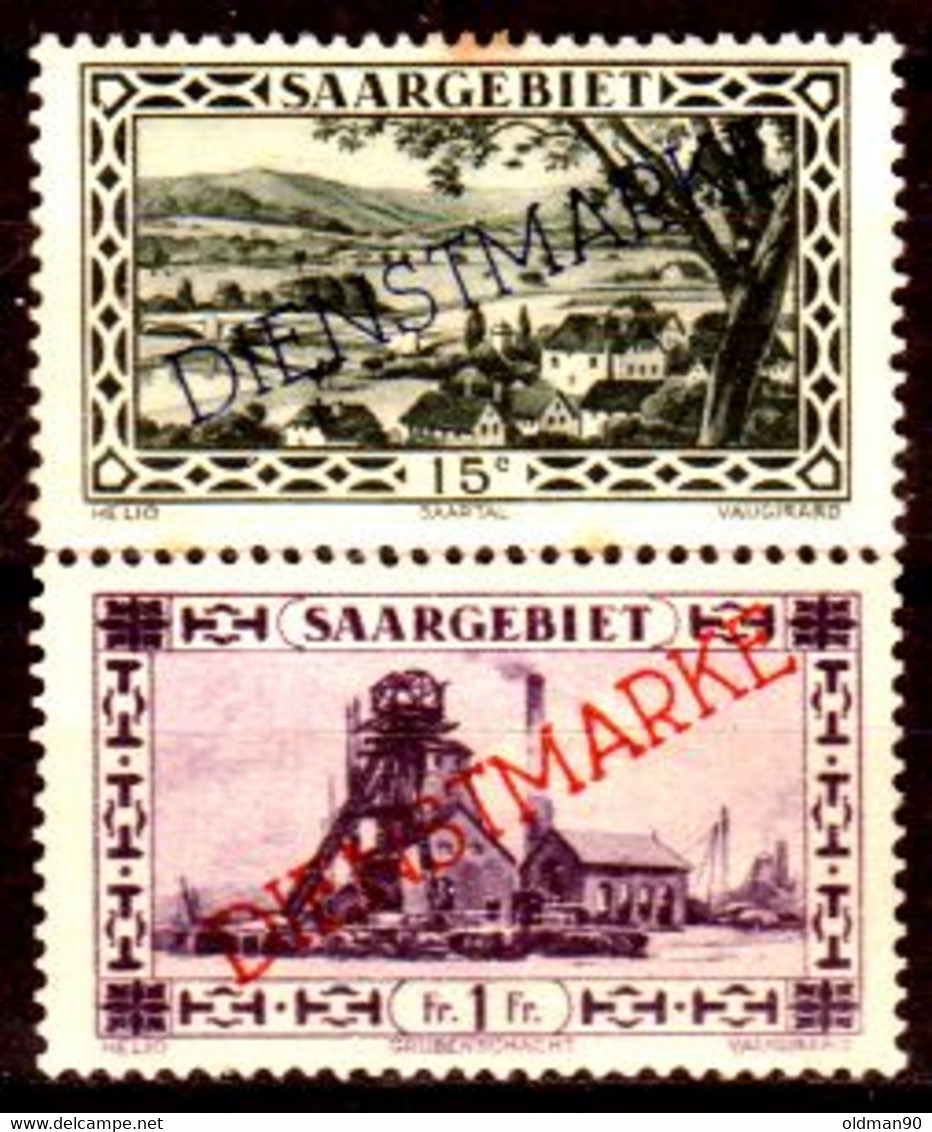 Sarre-234- Original Values Issued In 1927 (+) Hinged - Quality In Your Opinion. - Luchtpost