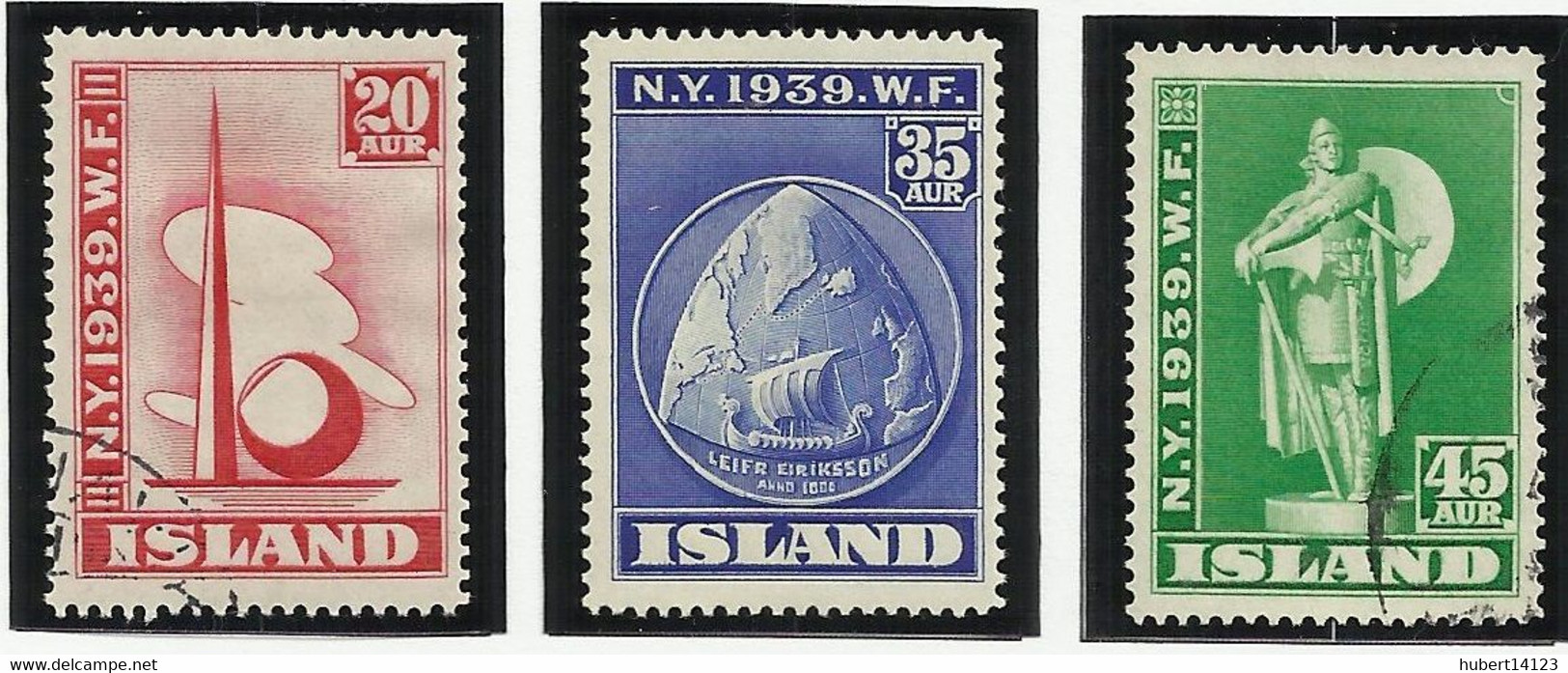 ISLANDE 1939 N° 182 à 184 - Autres & Non Classés