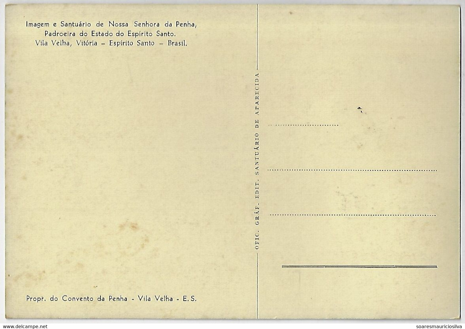 Brazil 1970 Maximum Card Centenary Of The Penha Sanctuary In Espírito Santo State Church - Cartes-maximum