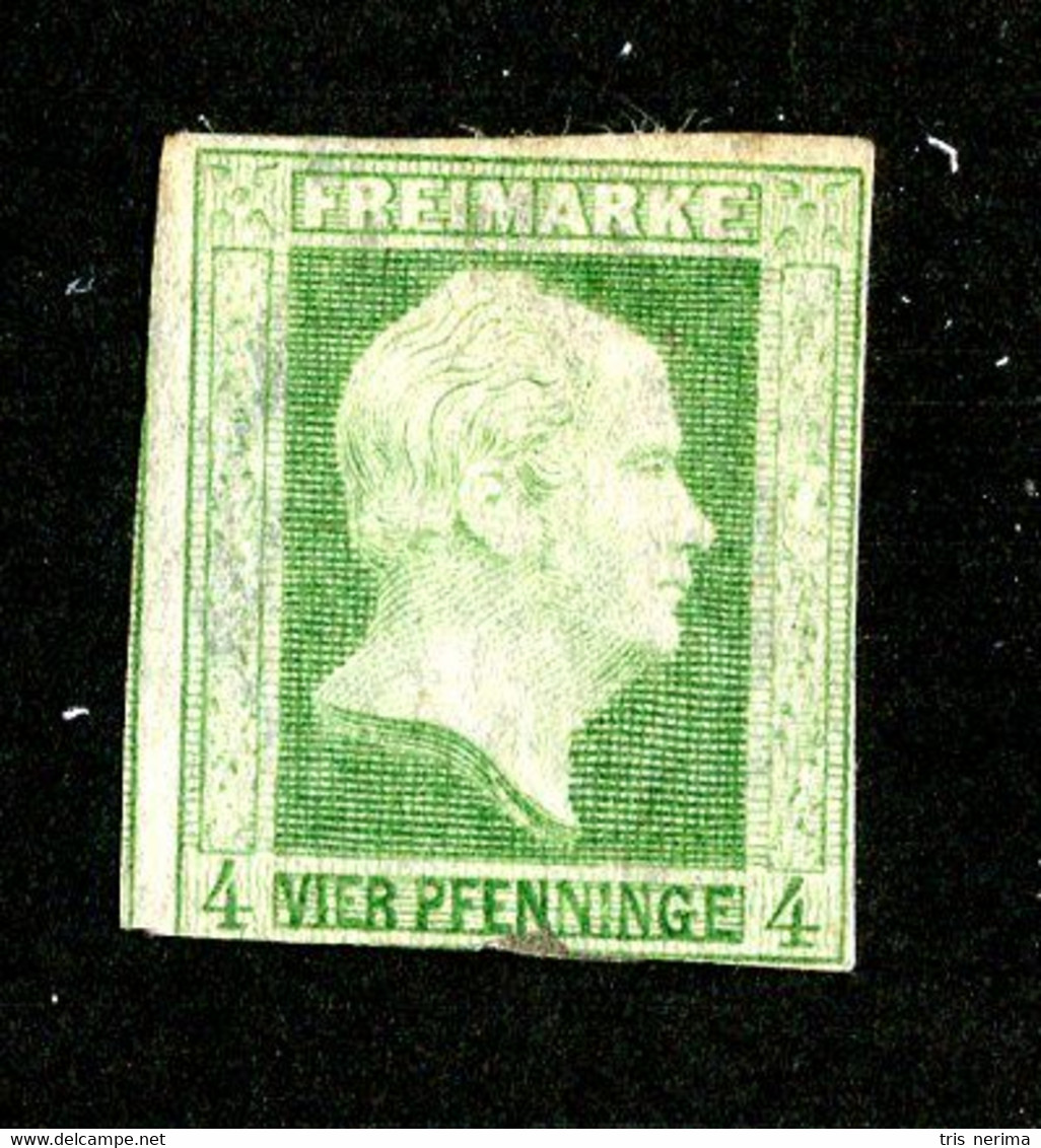 LOT089 Prussia 1856 Mi.5ND / Scott 1 M*fault  ( Cat.€100. ) - Nuovi