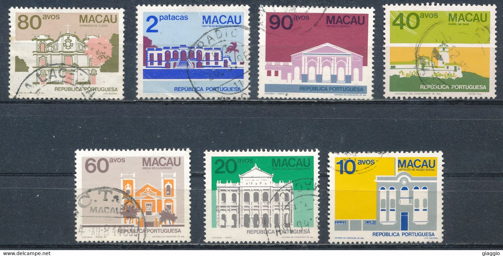 °°° MACAO MACAU - MONUMENTS - 1984/1990 °°° - Used Stamps