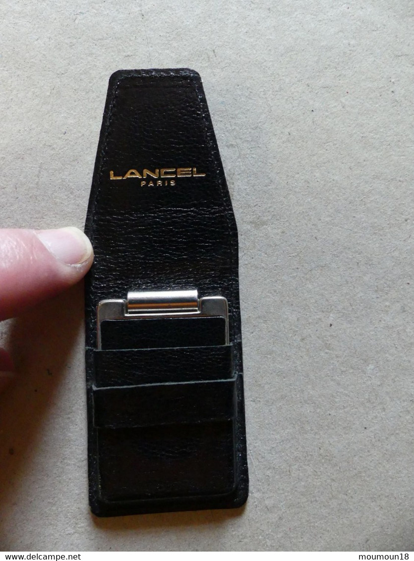 Coupe-cigares Lancel étui Cuir - Cigar Knife
