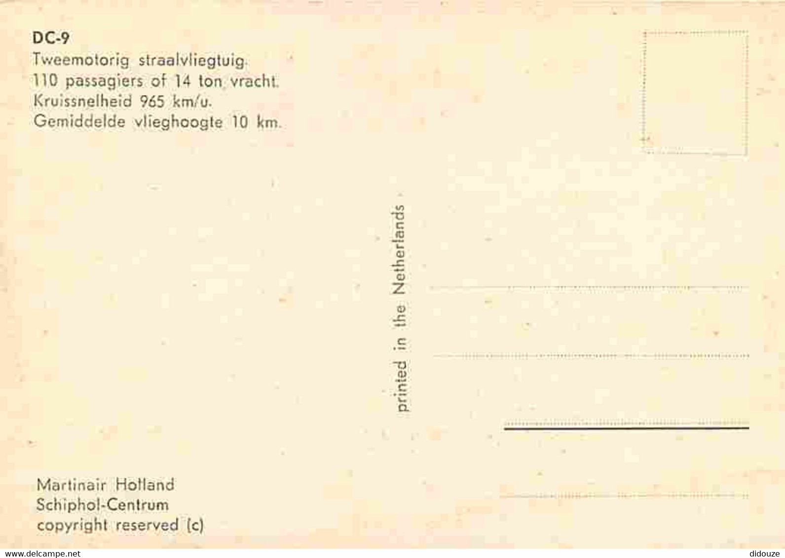 Aviation - Avions - DC-9-32 - Compagnie Martinair Holland - Etat Moyen - CPM - Voir Scans Recto-Verso - 1946-....: Modern Tijdperk