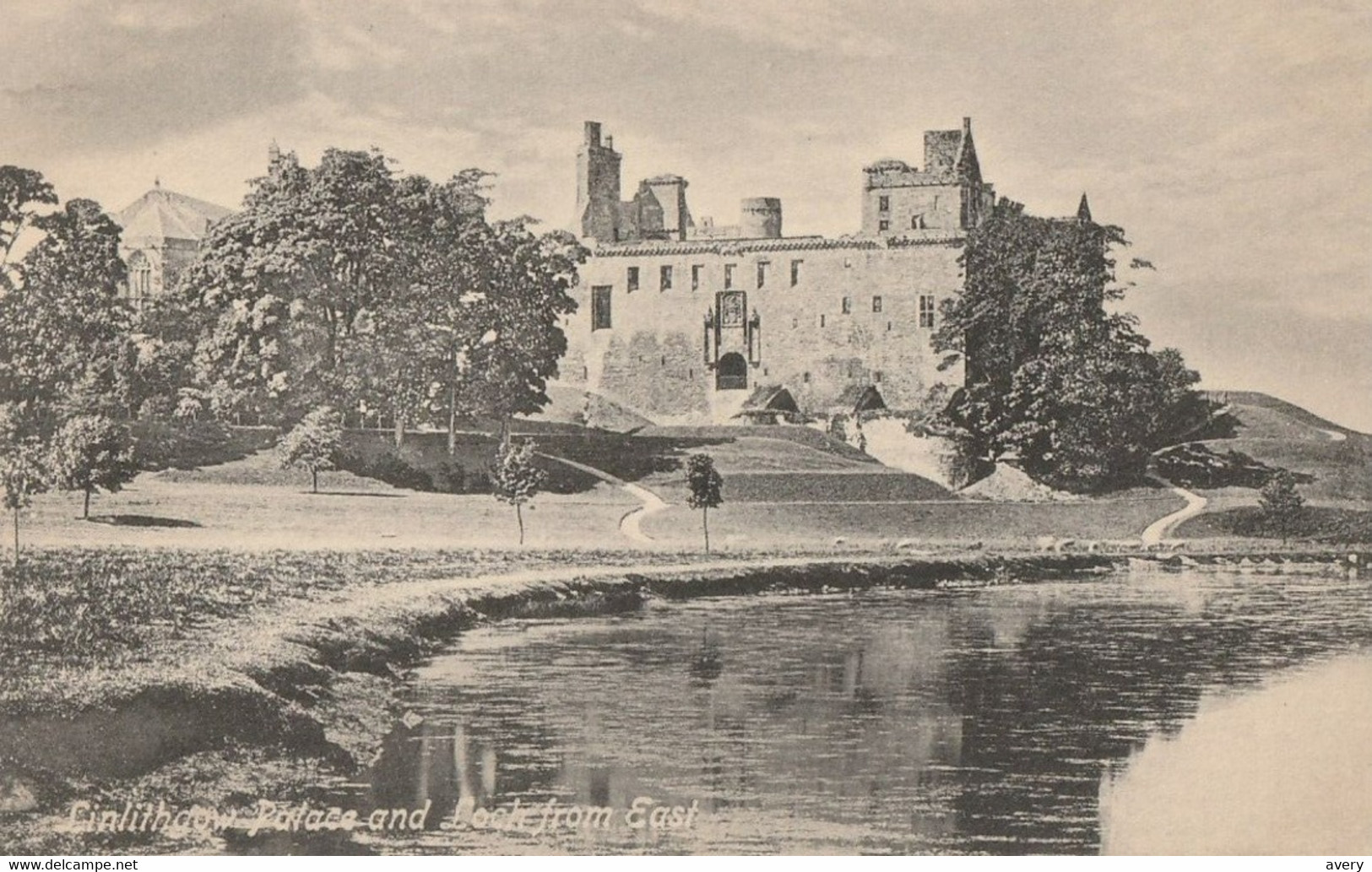 Linlithgow Palace And Loch From East, Scotland - West Lothian