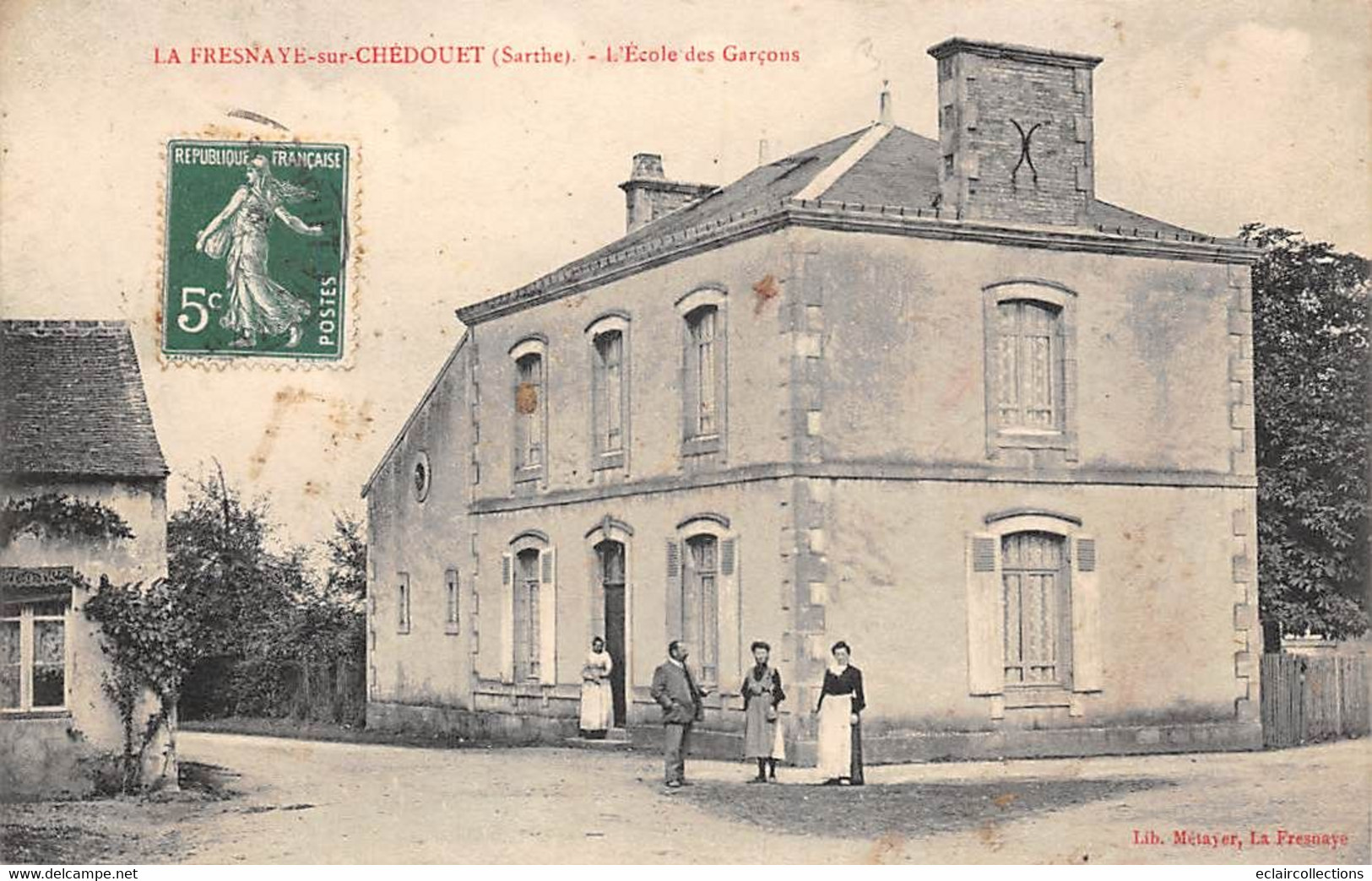 La Fresnaye Sur Chédouet      72        Ecole De Garçons               (voir Scan) - La Fresnaye Sur Chédouet