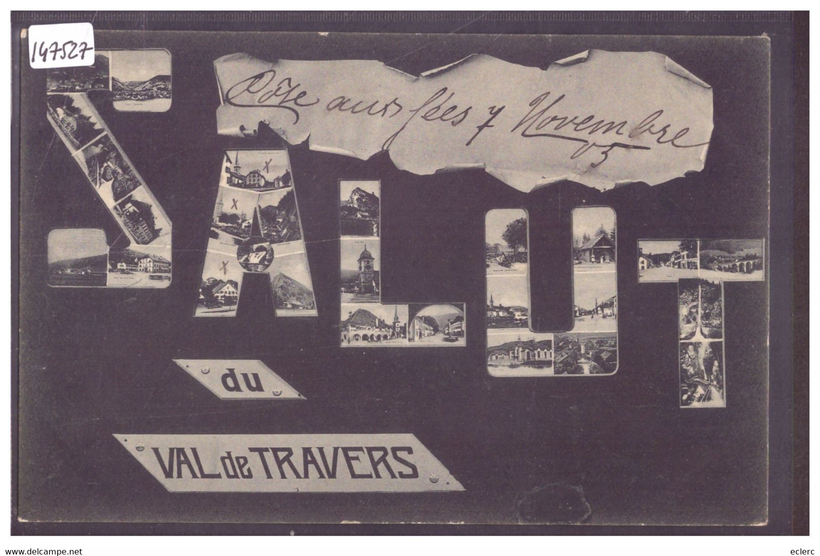 SALUT DU VAL DE TRAVERS - TB - Travers