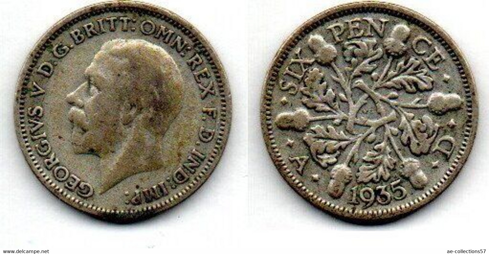 Grande Bretagne 6 Pence 1935 TB+ - H. 6 Pence