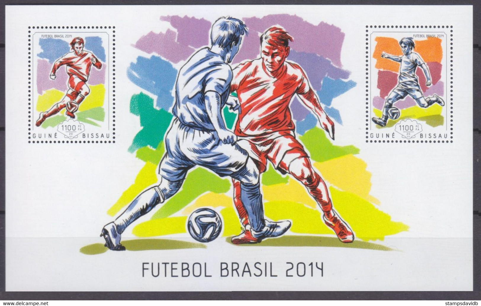 2014 Guinea-Bissau 7079-7080/B1240 2014 FIFA World Cup In Brazil  8,50 € - 2014 – Brasile