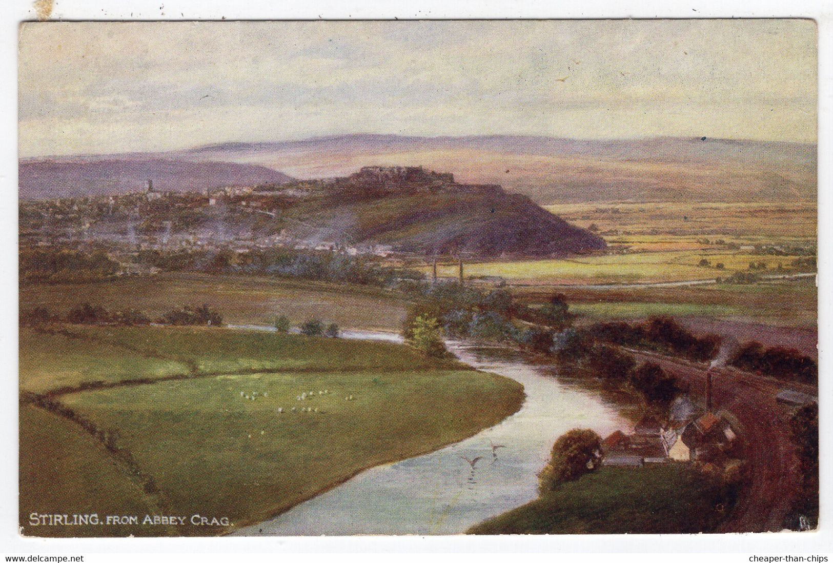 STIRLING From Abbey Crag - Tuck Oilette 6157 - Stirlingshire