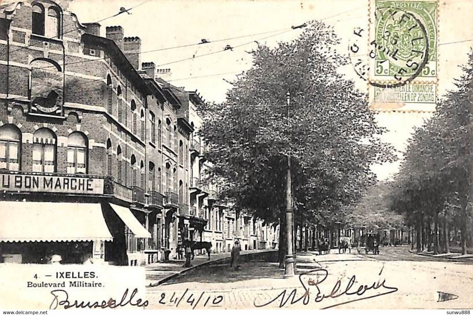 Ixelles - Boulevard Militaire (Au Bon Marché L Lagaert 1910) - Elsene - Ixelles