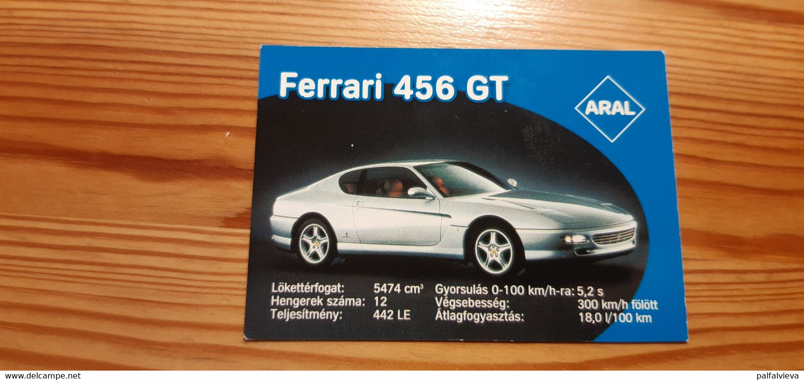 Aral Trading Card Hungary - Car, Ferrari - Moteurs