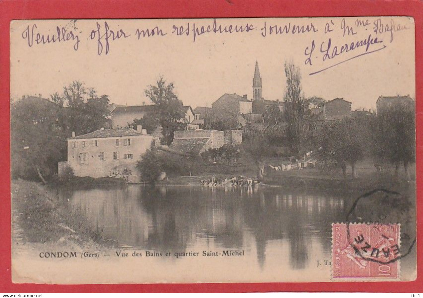 Gers - Codom - Vue Des Bains Et Quartier Saint-Michel (Lavandières) - Condom