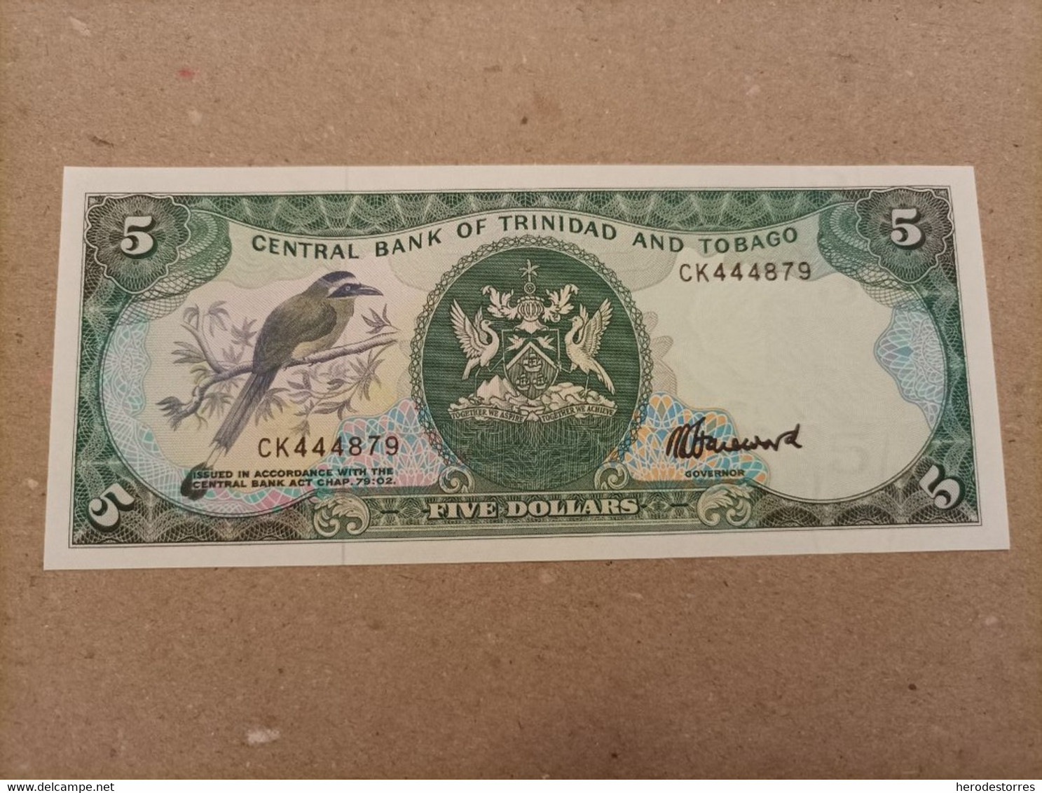 Billete De Trinidad Y Tobago De 5 Dólares, Año 1985, UNC - Trinidad & Tobago