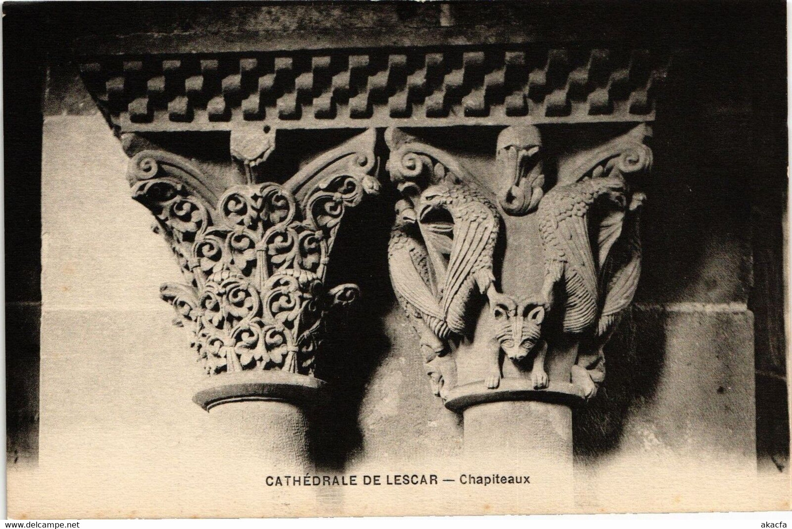 CPA Cathedrale De LESCAR - Chapiteaux (163411) - Lescar