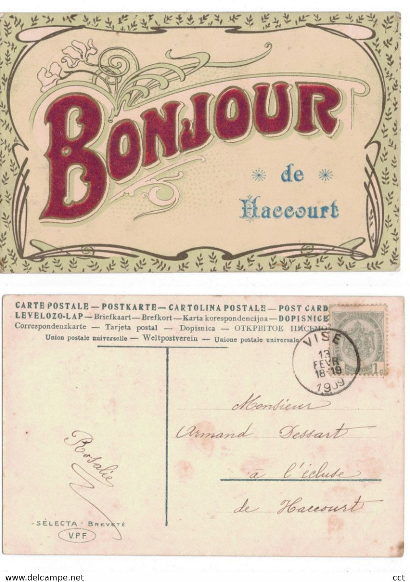 Haccourt  Oupeye    Bonjour De Haccourt 1909 - Oupeye