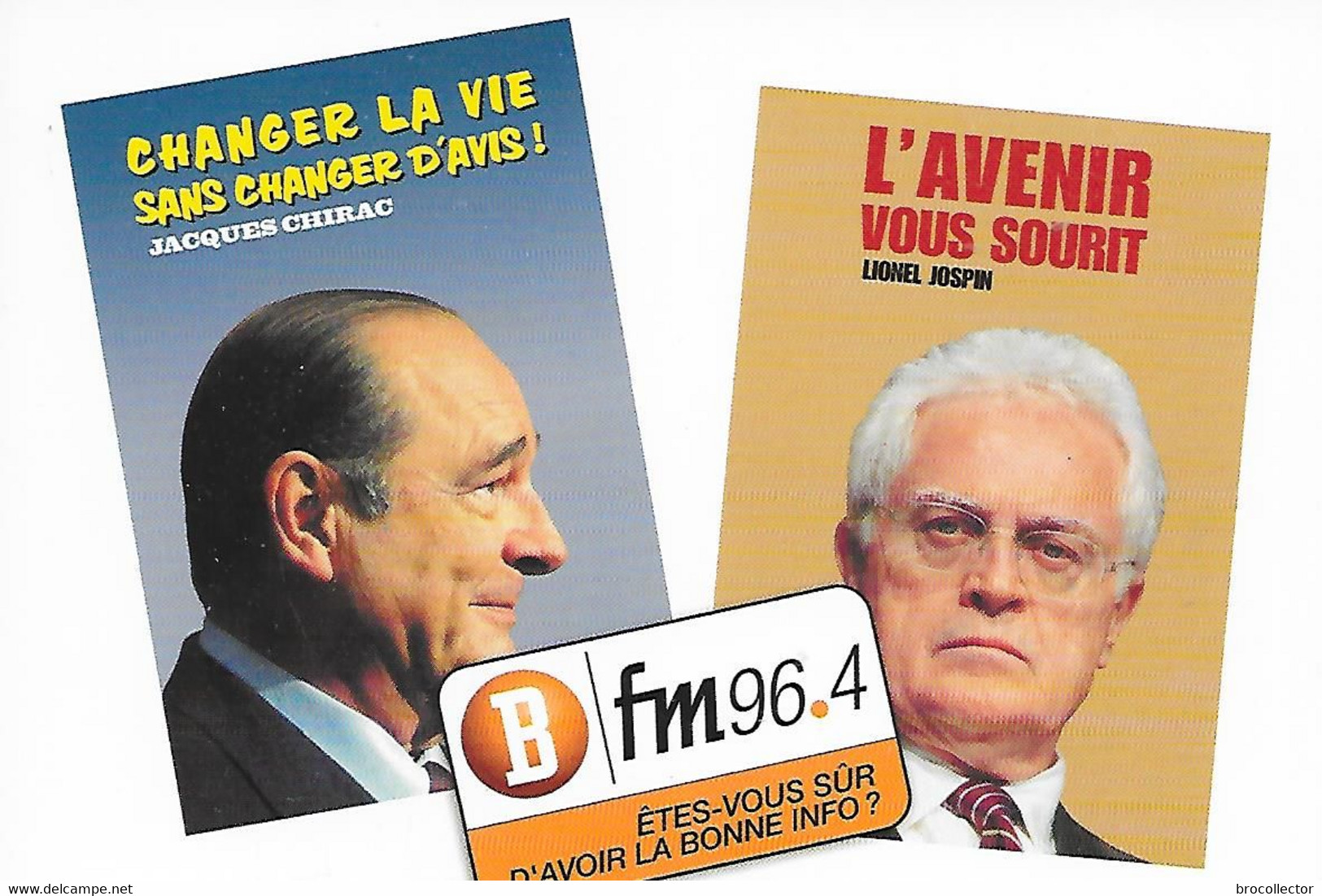 PUB - Election Présidentielle De 2002 ( C.P.M. , Gd - Ft ) - Partis Politiques & élections