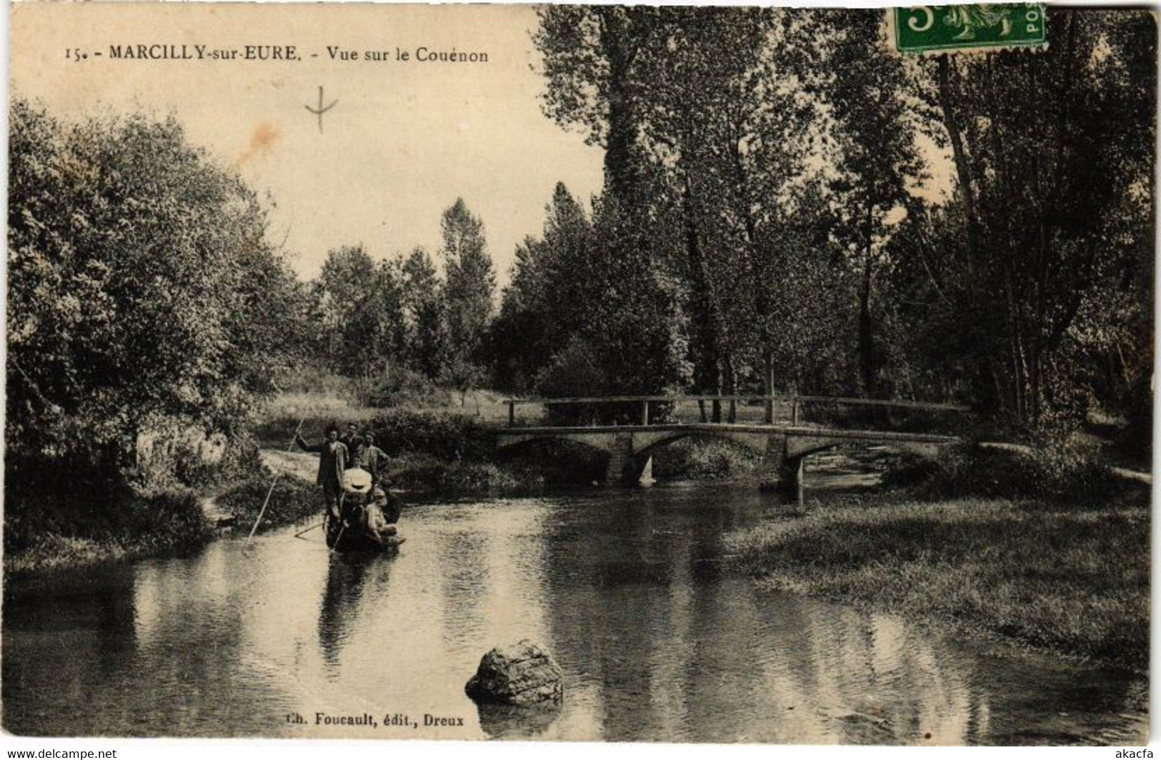 CPA MARCILLY-sur-EURE - Vue Sur Le Couénon (163742) - Marcilly-sur-Eure