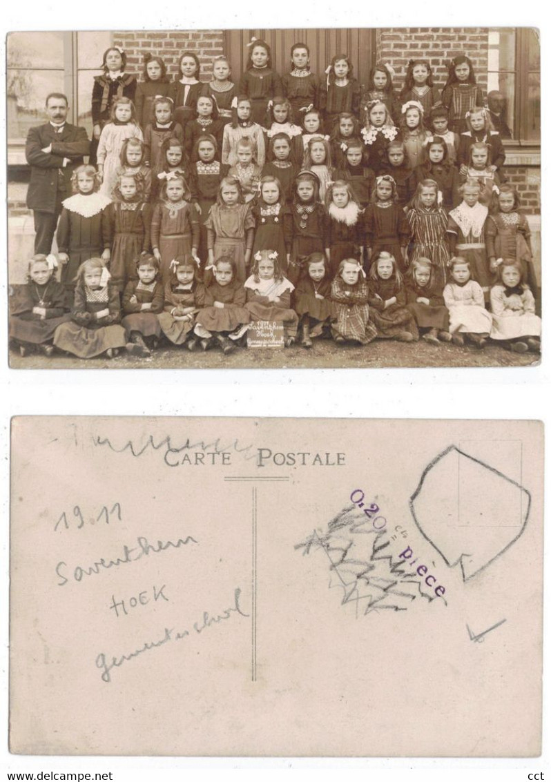 Saventhem  Zaventem  FOTOKAART  Hoek 1911 Gemeenteschool - Zaventem