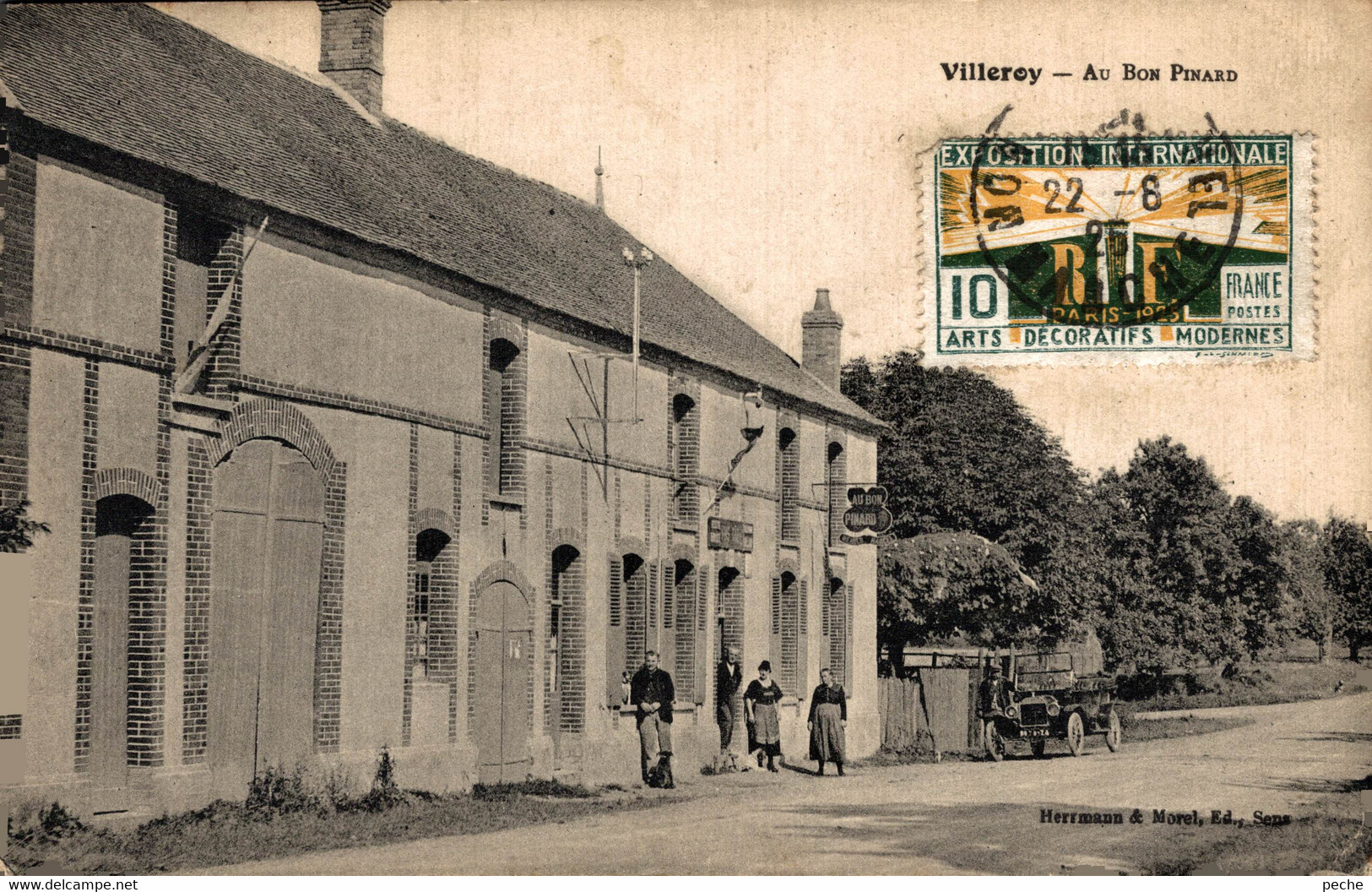 N°98387 -cpa Villeroy -au Bon Pinard- - Villenoy